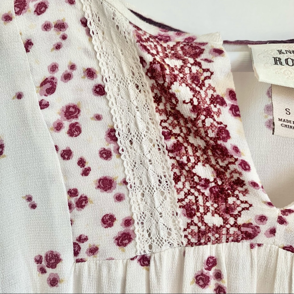 Knox Rose Peasant Boho Blouse - Picture 5 of 8